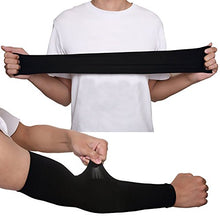 Load image into Gallery viewer, UV Protection Cooling Arm Sleeves Sun Sleeves Arm Cover for Women &amp;Girls&amp;Adult&amp;Youth&amp;Men Cycling, Running,Golf,Outdoor Tattoos Arm Warmer -Black,White,Beige
