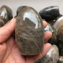 Load image into Gallery viewer, Crystal, 3-4Pcs Sunstone Black Moonstone Crystalpolished Freeform Standup Display Stone
