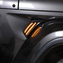 Load image into Gallery viewer, Voodonala for Jeep JL LED Fender Marker Lights, Side Turn Signal Lamp for 2018-2022 Jeep Wrangler JL JLU Gladiator JT, Smoke Lens 2pcs
