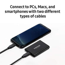 Load image into Gallery viewer, SAMSUNG T5 Portable SSD 1TB - Up to 540MB/s - USB 3.1 External Solid State Drive, Black (MU-PA1T0B/AM)
