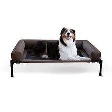 Load image into Gallery viewer, K&amp;H PET PRODUCTS Original Bolster Pet Cot Elevated Pet Bed Chocolate/Mesh, Large
