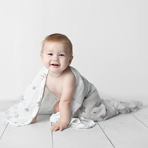 Muslin Swaddle Blankets, 3 Pack Large 47x47in Baby Blanket, Wanderer