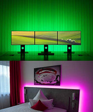 Load image into Gallery viewer, MINGER Led Strip Lights Kit, 32.8Ft RGB Light Strip with Remote, Controller Box and Support Clips for Room, Bedroom, Home, Kitchen Cabinet, Party Decoration 12V/3A Adapter, Non-Waterproof, 2x16.4Ft
