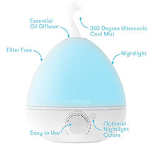 Load image into Gallery viewer, Frida Baby Fridababy 3-in-1 Humidifier with Diffuser and Nightlight, White
