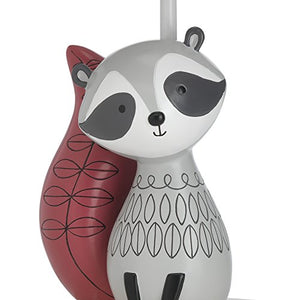 Lambs & Ivy Little Woodland Lamp with Shade & Bulb, Gray