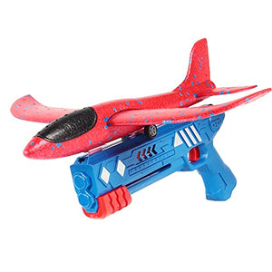 FLORONG Airplane Toy,One-Click Ejection Model Foam Airplane with 1 Pack Large Throwing Foam Plane,Flying Toy for Kids…