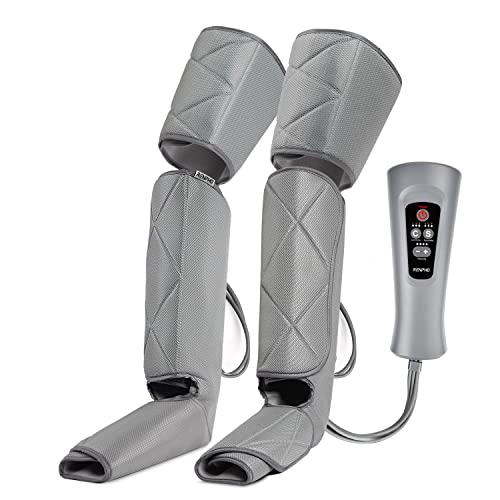 RENPHO Leg Massager for Circulation and Pain Relief, Air Compression Foot Leg Calf Thigh Massage, Helps for Reduce Swelling, Muscle Relaxation, 6 Modes 4 Intensities, Gifts Ideas