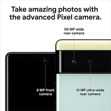 Load image into Gallery viewer, Google Pixel 6 – 5G Android Phone - Unlocked Smartphone with Wide and Ultrawide Lens - 128GB - Stormy Black
