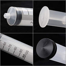 Load image into Gallery viewer, DEPEPE 2pcs 100ml Large Plastic Syringe with 2pcs 47in Handy Plastic Tubing and Luer Connections for Scientific Labs, Measuring, Watering, Refilling, Filtration, Feeding
