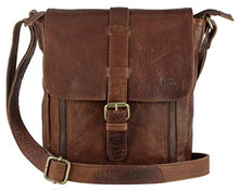 Load image into Gallery viewer, Mou Meraki Genuine Leather Brown Crossbody Purse and Handbags - Crossover Bag Over the Shoulder
