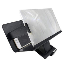 Load image into Gallery viewer, Screen Magnifier for Cell Phone,3D HD Screen Enlarger Movies Amplifier with PU Leather Foldable Holder Stand for iPhone Xs/XR/X/8 Plus/7/7 Plus/6S, Galaxy S9+/S9/8/7,Compatible with All Smartphones
