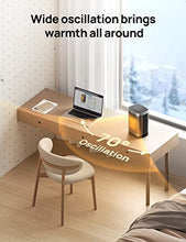 Load image into Gallery viewer, Dreo Space Heaters for Indoor Use, Atom One Portable Heater with 70°Oscillation, 1500W PTC Electric Heater with Thermostat, Fast Safety Heat, Remote, 1-12h Timer, Upgraded Small Heater for Office Home
