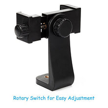 Load image into Gallery viewer, Vastar Universal Smartphone Tripod Adapter Cell Phone Holder Mount Adapter, Fits iPhone, Samsung, and all Phones, Rotates Vertical and Horizontal, Adjustable Clamp
