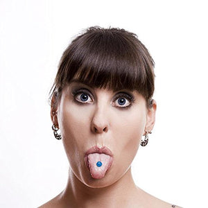 Tongue Rings, CrazyPiercing 110pcs 14G Surgical Steel Nipple Straight Barbells with Assorted Colors Acrylic Ball, Wearable Bar Length 5/8" Tongue Body Piercing Jewelry