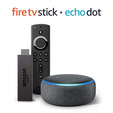 Load image into Gallery viewer, Fire TV Stick bundle with Echo Dot (3rd Gen - Charcoal)
