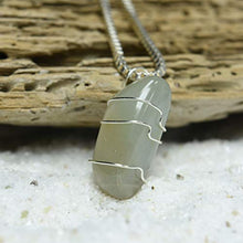 Load image into Gallery viewer, Custom Wire Wrapped Black Moonstone Pendant and Necklace - Choose Sterling Silver Chain or Leather Cord - Quantity of 1
