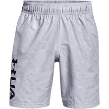 Load image into Gallery viewer, Under Armour Men's Woven Emboss Shorts , Mod Gray (011)/Black , X-Large
