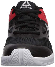Load image into Gallery viewer, Reebok Baby-Boy's Rush Runner Running Shoe, Black/Red/Silver, 4.5 M US Toddler
