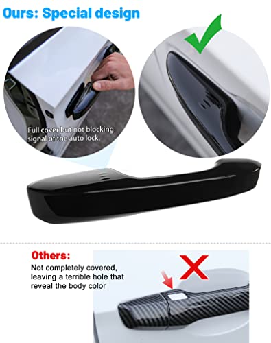 Load image into Gallery viewer, Thenice for Honda Civic 2022 Door Handle Cover Exterior Decoration for 11th Gen Civic Sedan Hatchback with Auto Lock -Black
