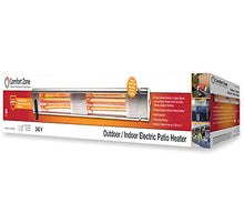 Load image into Gallery viewer, Comfort Zone CZPH30RSL 3,000-Watt/240-Volt, Hard-Wired, Wall Mounted Indoor/Outdoor Patio Heater w/Remote, Overheat Protection, Tip-Over Switch, IP65 Waterproof Rating, Mounting Hardware Included

