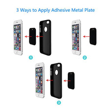 Load image into Gallery viewer, Universal Metal Plate 8 Pack for Magnetic Phone Car Mount Holder Cradle with Adhesive (Compatible with Magnetic Mounts) - 4 Rectangle and 4 Round, Black
