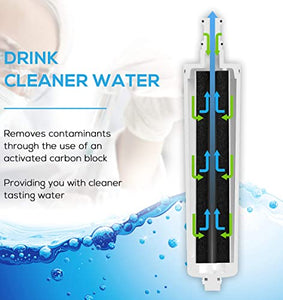 NRP 3-pack Premium Refrigerator Water Filter 4396508 Replacement for Whirlpool 4396547, 4396510, LC400V, EDR5RXD1 & More | NSF Certified 53, 372, 401
