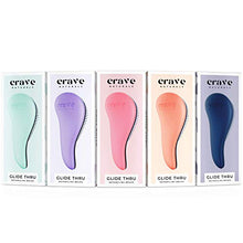 Load image into Gallery viewer, Crave Naturals Glide Thru Detangling Brush for Adults &amp; Kids Hair. Detangler Hairbrush for Natural, Curly, Straight, Wet or Dry Hair. Hair Brushes for Women. Styling Brush (Turquoise)
