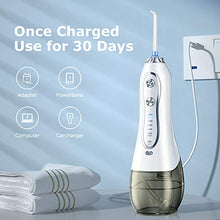 Load image into Gallery viewer, Cordless Water Flosser for Teeth-Water Oral Flossers with 5 Modes, 6 Jet Tips, IPX7
