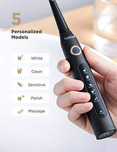 Load image into Gallery viewer, Electric Toothbrush Powerful Cleaning with 5 Modes, Smart Timer, 10 Brush Heads &amp; 2 Travel Cases, Electric Toothbrush Family Pack Rechargeable Whitening Sonic Toothbrush Fairywill
