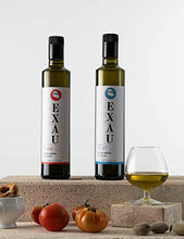 Load image into Gallery viewer, EXAU Italian Extra Virgin Olive Oil - Polyphenol Rich Olive Oil Made in Italy - Non GMO, Cold Pressed Olive Oil for Cooking - 2022 Harvest - DUE² Gourmet Olive Oil Gift Set with Lina &amp; Turi, 16.9 fl. oz. x 2
