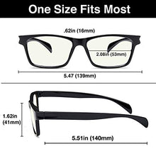 Load image into Gallery viewer, GAMMA RAY 003 UV Glare Protection Amber Tinted Computer Readers Glasses Anti Harmful Blue Rays in Shatterproof Memory Flex Frame - +0.00 Magnification

