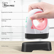 Load image into Gallery viewer, PowerPress Mini Heat Press Machine Easy for T-Shirts, Shoes, Hats, and Small Vinyl Projects (Coral)
