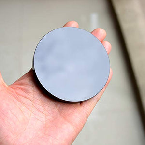 FHNP367 Black Obsidian Scrying Mirror Round Smooth Natural Crystal Polished Diameter 3 inch / 80mm