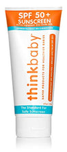 Load image into Gallery viewer, Baby Sunscreen Natural Sunblock from Thinkbaby, Safe, Water Resistant Sunscreen - SPF 50+ (6 ounce)
