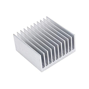 Easycargo 4pcs 40mm Heatsink 40mmx40mmx20mm, Aluminum Heatsink Kit, Cooling Heat Sink for 3D Printer Stepper Motor NEMA 17, TEC1-12706 Peltier Thermoelectric Cooler Module LED 40x40x20mm (Silvertone)