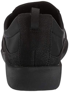Clarks Women's CloudSteppers Sillian Paz Slip-On Loafer, Black Synthetic Nubuck, 8 M US