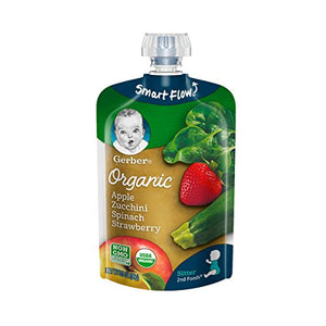 Gerber Purees Organic 2nd Foods Baby Food Fruit & Veggie Variety Pack, 3.5 Ounces Each, 18 Count