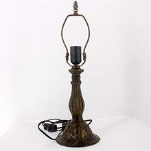 Load image into Gallery viewer, Tiffany Lamp with Cream Stained Glass and Crystal Bead Dragonfly Table Lamp in Height 18 Inch for Living Room Antique Coffee Table Desk Beside Bedroom S139 WERFACTORY
