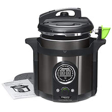Load image into Gallery viewer, Presto 02142 Precise 6-Quart Multi-use Programmable Plus Electric Pressure Cooker, 6qt, Black Stainless Steel
