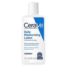 Load image into Gallery viewer, CeraVe Daily Moisturizing Lotion | 3 Ounce | Face &amp; Body Lotion for Dry Skin with Hyaluronic Acid | Fragrance Free
