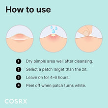 Load image into Gallery viewer, COSRX Acne Pimple Patch (96 Counts) Absorbing Hydrocolloid Original 3 Size Patches for Blemishes and Zits Cover, Spot Stickers for Face and Body, Not Tested on Animals, No Toxic Ingredients

