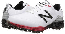 Load image into Gallery viewer, New Balance Men's NBG2004 Waterproof Spiked Comfort Golf Shoe, White/Red, 16 M US
