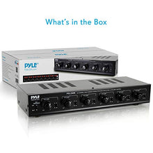 Load image into Gallery viewer, 6 Channel Speaker Selector Switch - Multi Zone A B Speaker Distribution Controller Box w/ Independent Audio Source Volume Control, Supports Home Theater Stereo Receiver System - Pyle PSLSW6

