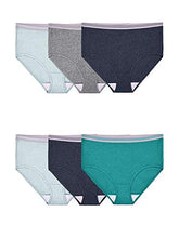 Load image into Gallery viewer, Fruit of the Loom Women's Eversoft Cotton Underwear (Regular &amp; Plus Size), Brief-6 Pack-Assorted Heathers, 6
