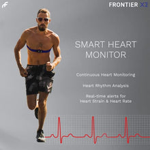 Load image into Gallery viewer, Frontier X2 Smart Heart Monitor with Chest Strap, Wireless Heart Health Monitoring Device with Heart Strain, Breathing Rate, Heart Rhythm and Fitness Tracking with Continuous Heart Rate Monitoring
