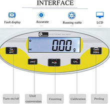 Load image into Gallery viewer, CGOLDENWALL Lab Scale 1000gx0.01g Precision Analytical Balance Digital Precision Scale Laboratory Weighing Electronic Balance Jewelry Scales Gold Balance Kitchen Scales Calibrated (1000g, 0.01g)

