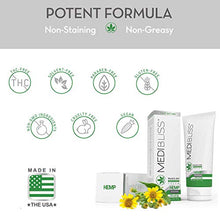 Load image into Gallery viewer, MediBliss Hemp Pain Relief Cream - Fast Acting &amp; Long Lasting - Relieves Muscle, Joints, Arthritis, Neck, Knee and Back Pain &amp; Inflammation - 2000mg Hemp Oil with Arnica, MSM, Aloe, Lavender Oil, 2 oz
