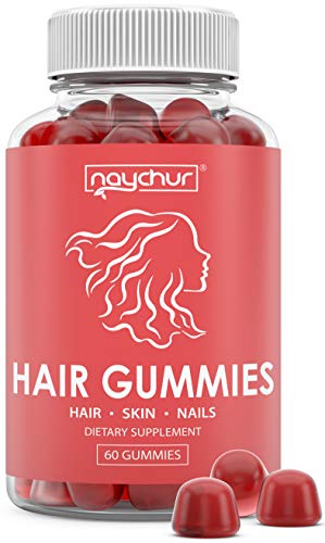 Hair Growth Vitamins Biotin Gummies - Hair Skin And Nails Vitamins For Faster Hair Growth - Hair Loss Treatments Care Thickening Products For Women Men - Thinning Hair Beard Regrowth Supplement Gummy
