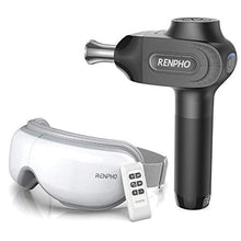 Load image into Gallery viewer, Massage Gun for Athletes, RENPHO Pro Deep Tissue Percussion Muscle Massager Handheld Electric Massager for Pain Relief with Titanium Alloy Heads, Long Battery Life, Christmas Gifts for Man
