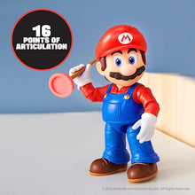 Load image into Gallery viewer, The Super Mario Bros. Movie - 5 Inch Action Figures Series 1 – Mario Figure with Plunger Accessory
